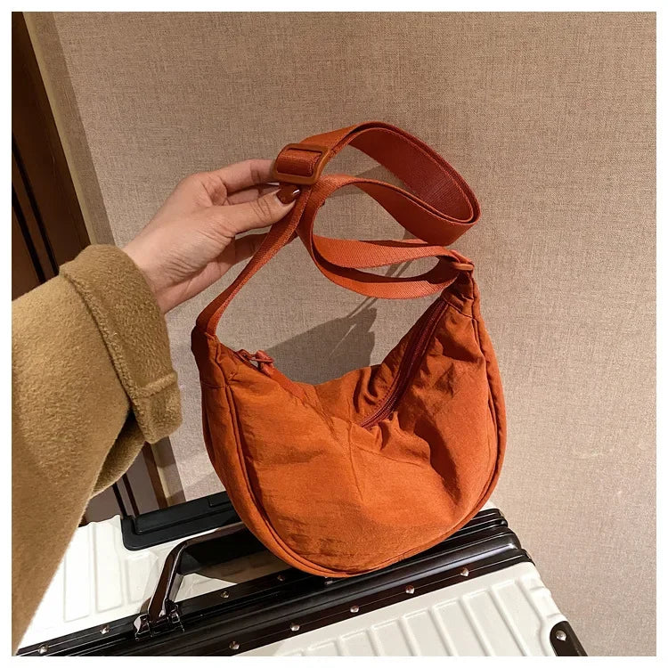 Casual Nylon Crossbody Bag for Women Designer Shoulder Bags Large Capacity Tote Lady Travel Shopper Bag Female Purses 2024