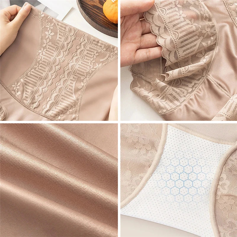 High Waist Control Panties - Seamless Lace Postpartum Shapewear