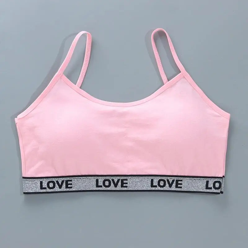Teenage Girls Training Bras - Cotton Soft Sports Bra 8-16 Years