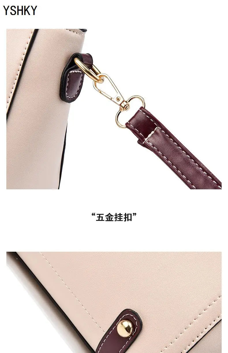 New brand shoulder Bag leather  Women's luxury designer handbag for 2024 women European and American retro cross body Tote bags