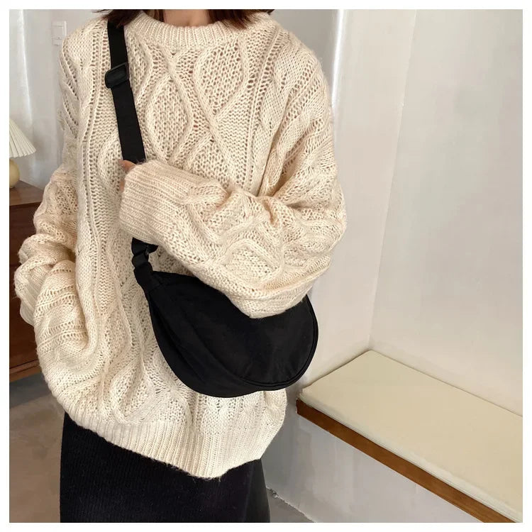 Casual Nylon Crossbody Bag for Women Designer Shoulder Bags Large Capacity Tote Lady Travel Shopper Bag Female Purses 2024