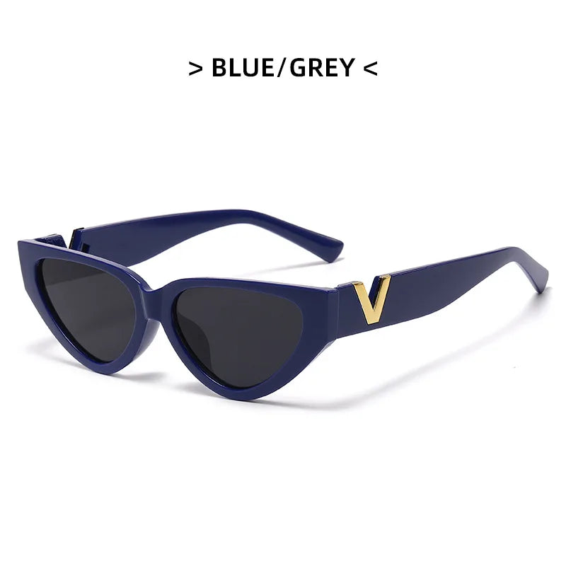 Luxury Glamour Cat Eye Designer Sunglasses - Fashion V Runway UV400