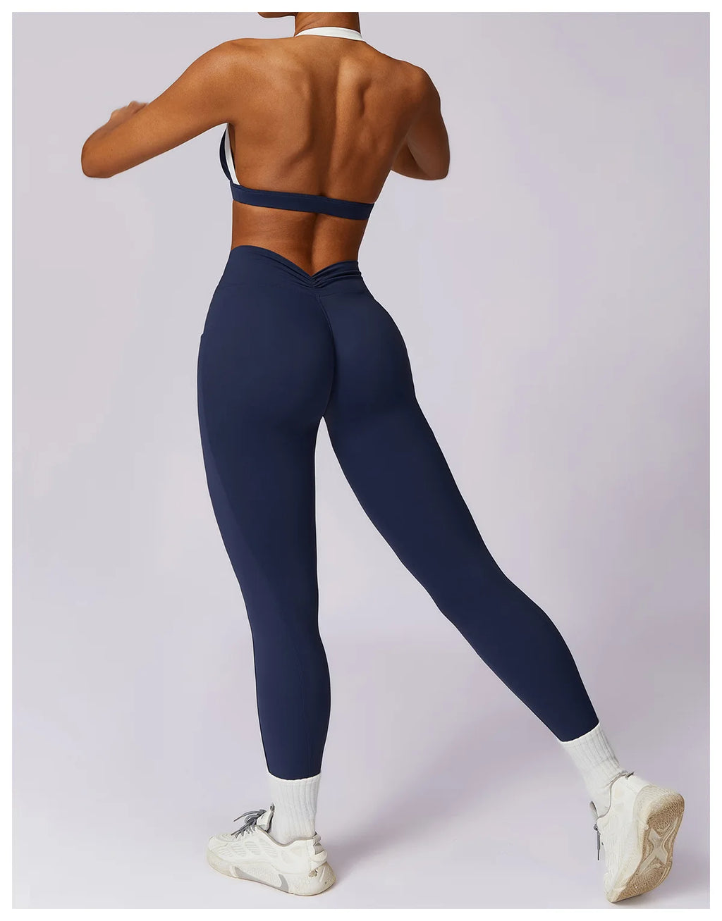 2Pcs Gym Set Women Workout Backless Yoga Suit Women Quick Dry Running Legging Fitness Bra Short-sleeved Shirt Sports Suit Female