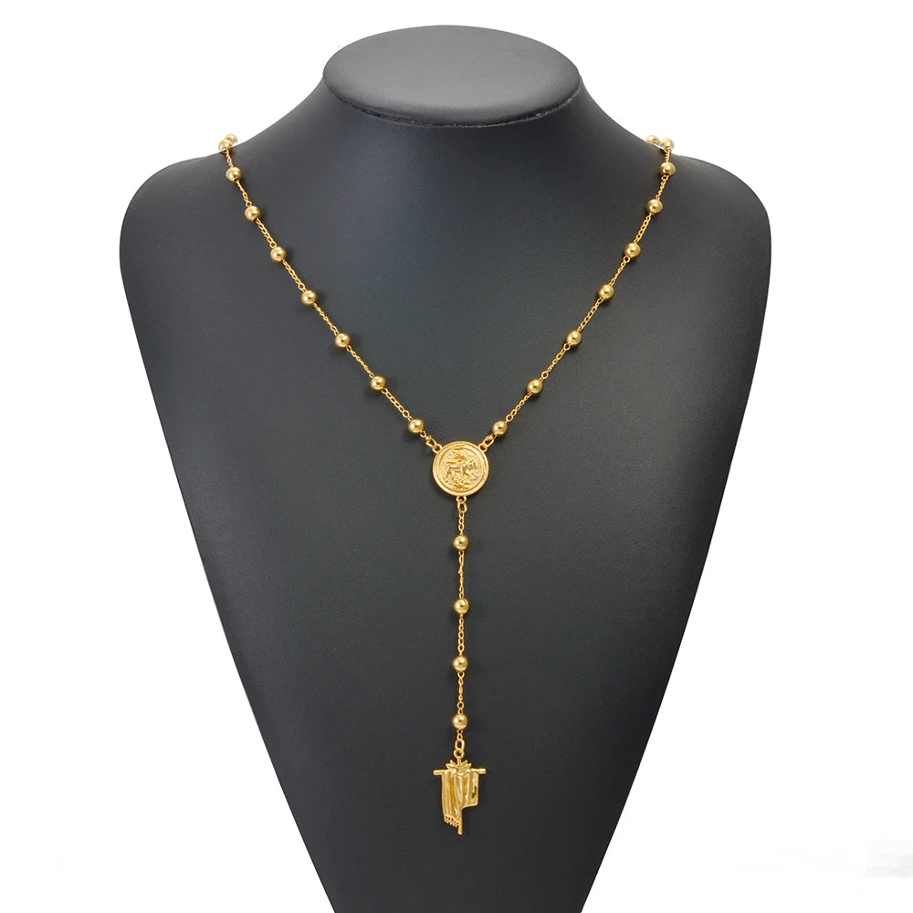 Anniyo Mandean Necklaces Jewelry Cross Crucifix Mendaen Symbol of Mandaeaism #351706