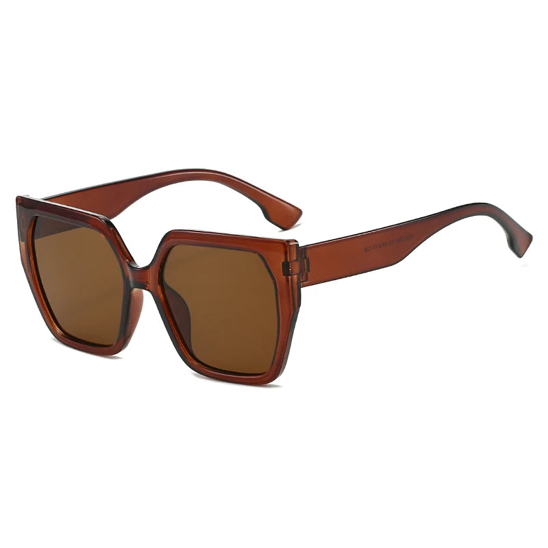 Vintage Square Fishing Sunglasses - Retro Unisex UV400 Black Eyewear