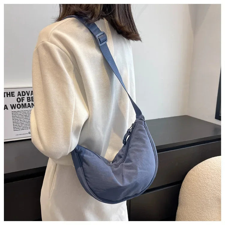 Casual Nylon Crossbody Bag for Women Designer Shoulder Bags Large Capacity Tote Lady Travel Shopper Bag Female Purses 2024