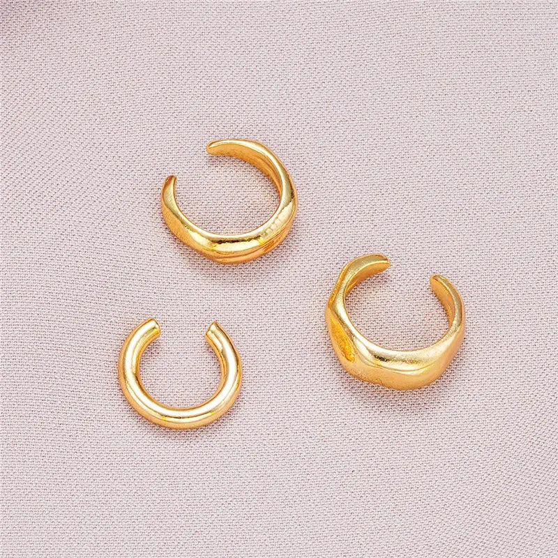Fashion Female Gold Plated Piercless Ear Clip Earring 2025 New Fashion Jewelry Accessories Earcuff Earrings For Women Gifts