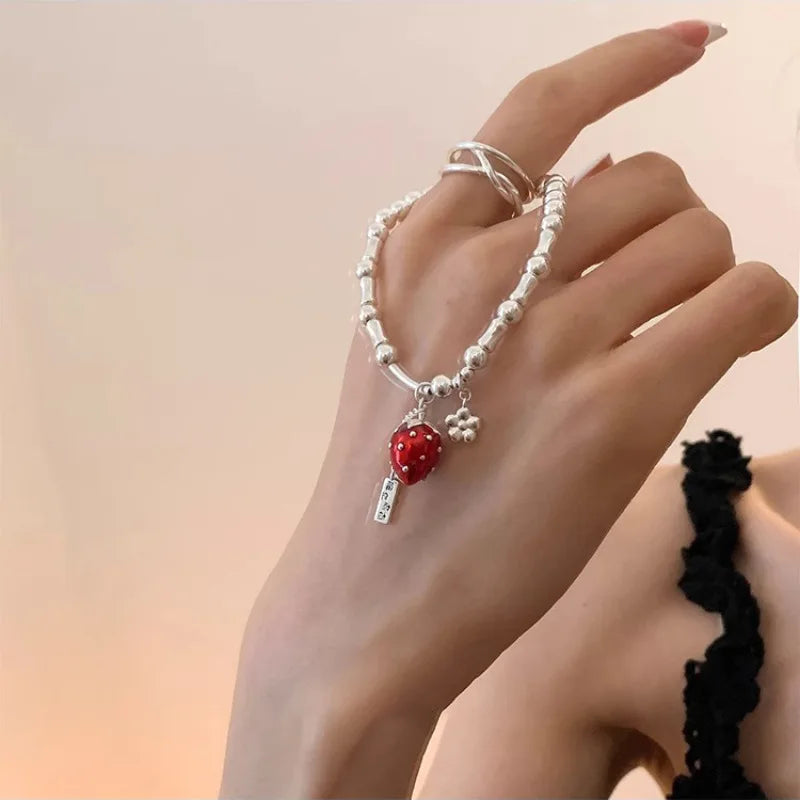 VENTFILLE 925 Sterling Silver Double Layer Pearl Bracelet for Women Girl Design Bead Korean Jewelry Dropshipping