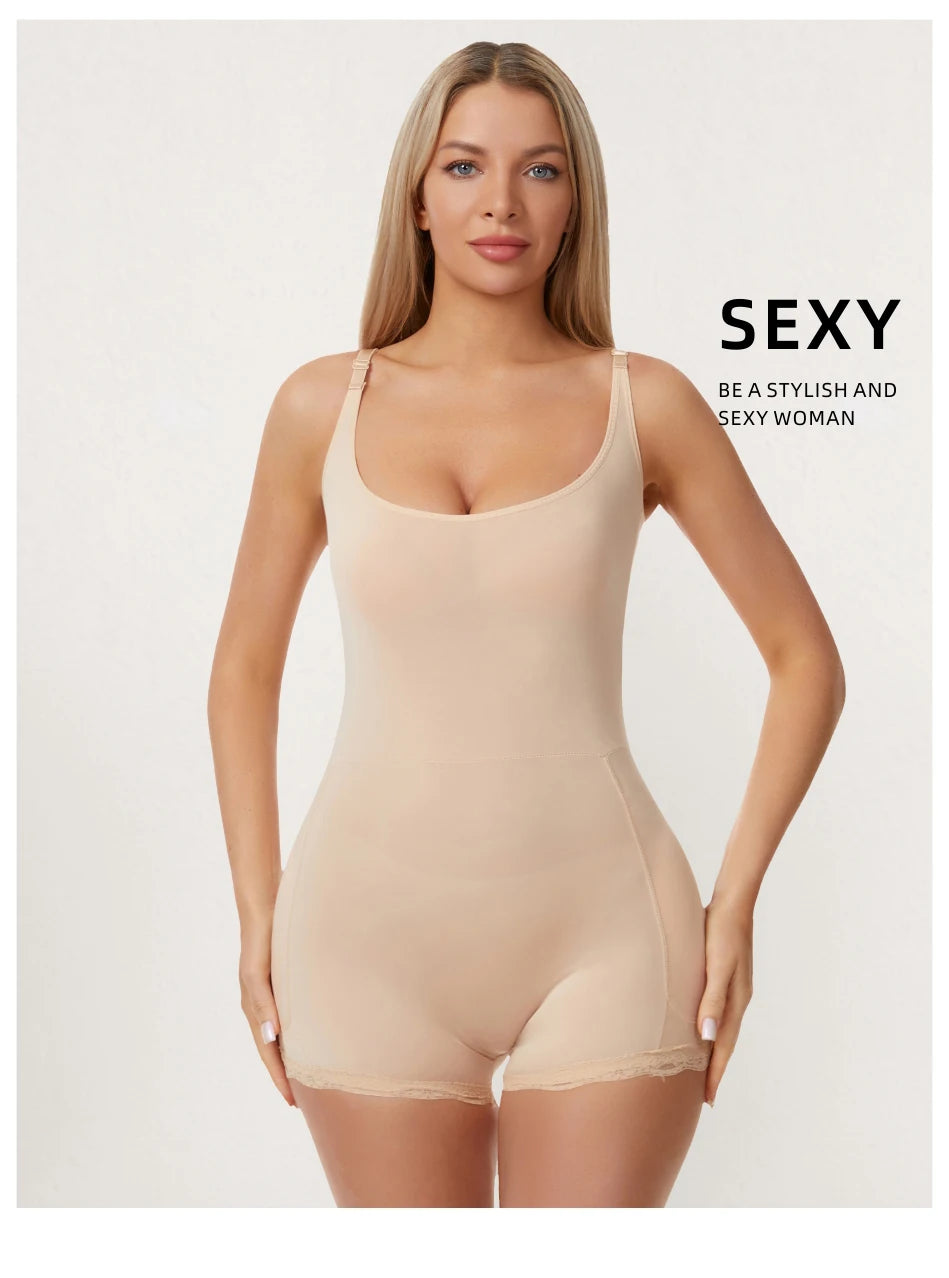 Women Padded Bodysuit - Butt Lifter Waist Trainer Body Shaper