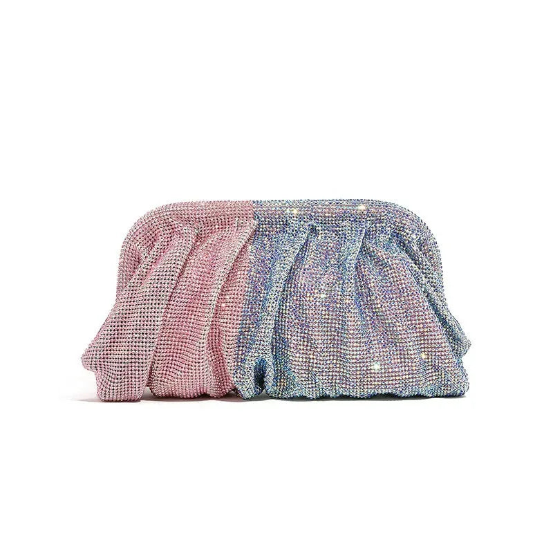 Glamorous Rhinestone Pearl Evening Bag for Women | Elegant Stage Performance Clutch | Sparkly Prom Wedding Party Purse 럭셔리 클러치백