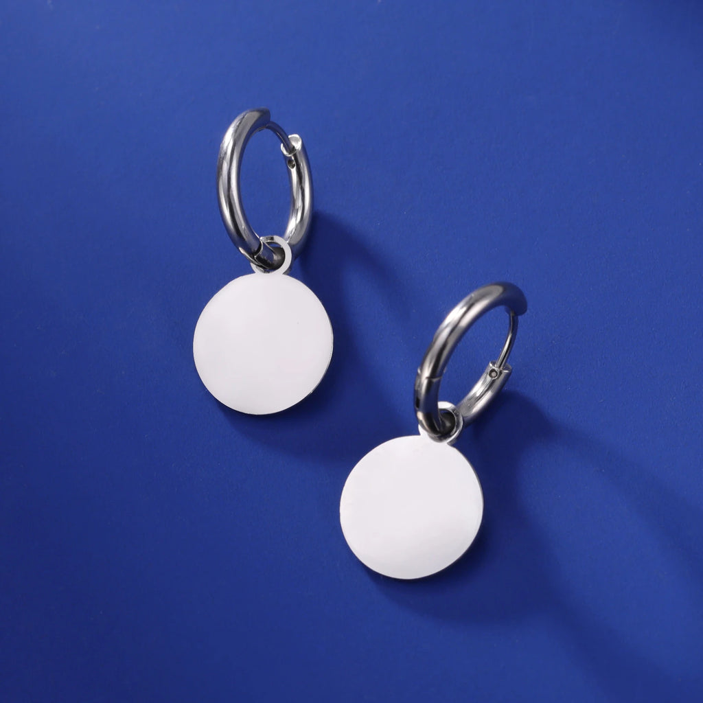 Lucktune Flower Clover Heart Drop Earrings Women Stainless Steel Star Sun Geometry Earrings 2025 New Fashion Kpop Jewelry Gift