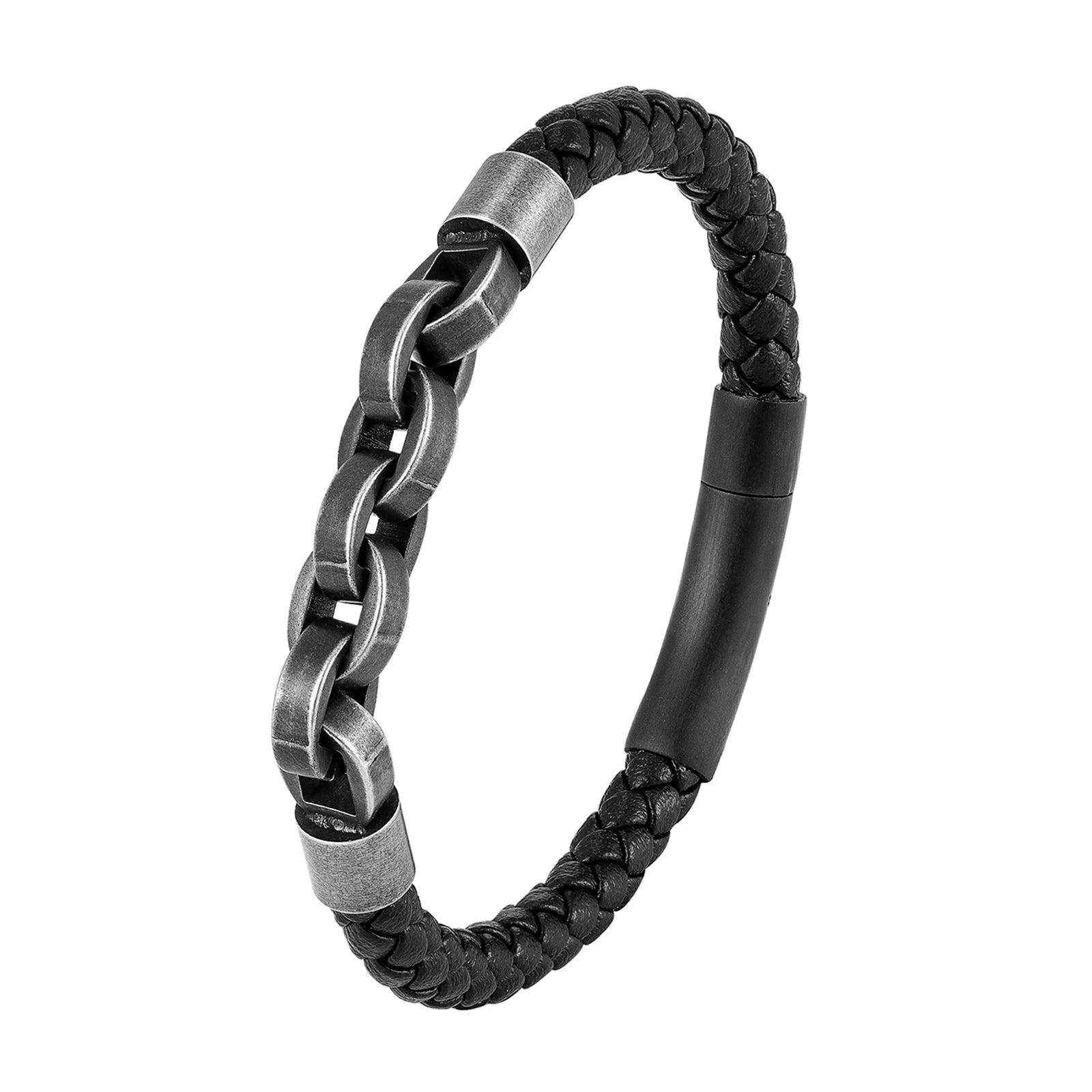 Leather Bracelet Infinity Shape Special Popular Pattern Men's Bracelet for Men Stainless Steel Jewelry Accessories Gift