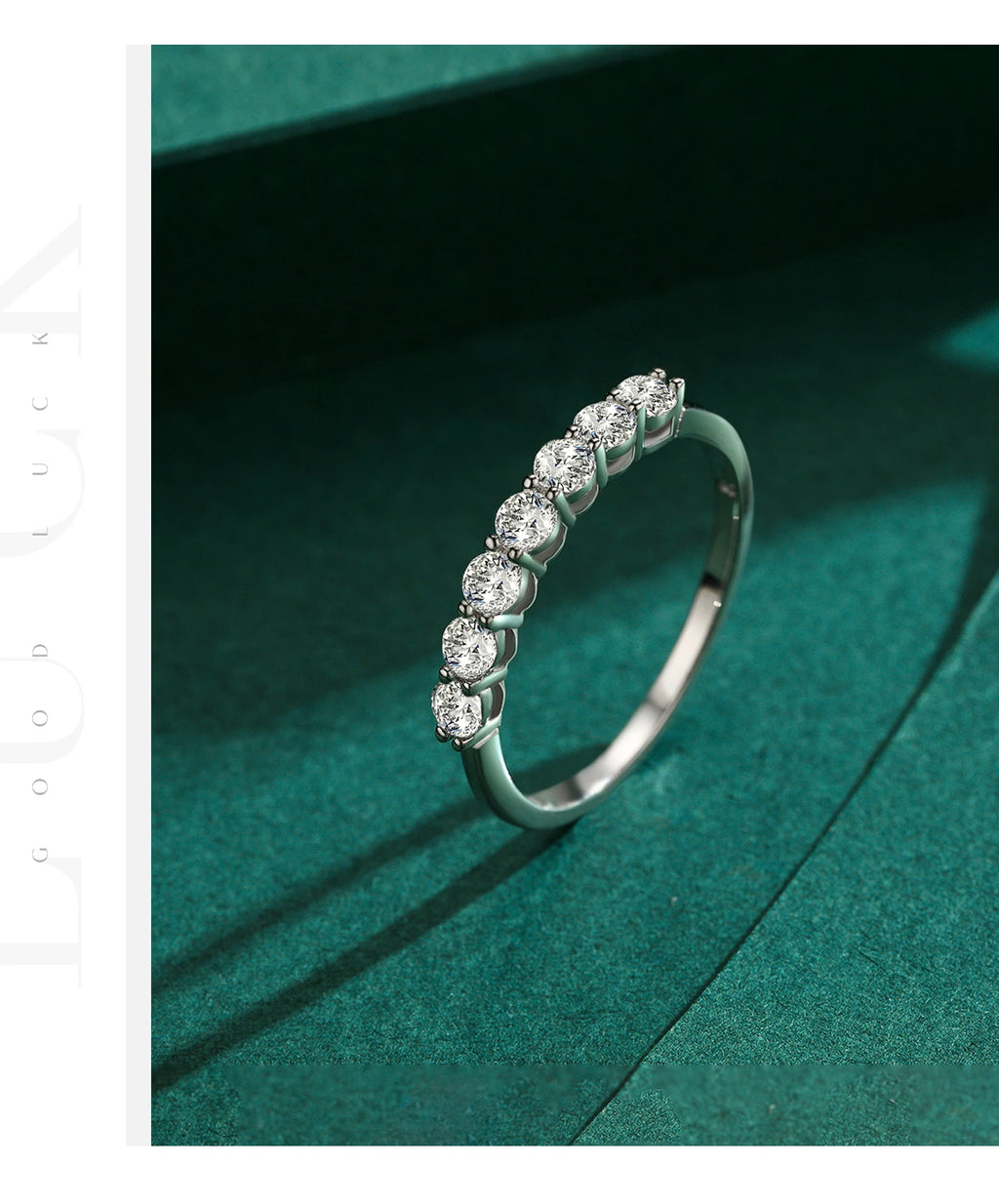 925 Sterling Silver 5A Zirconia Ring - Luxury Wedding Band Women