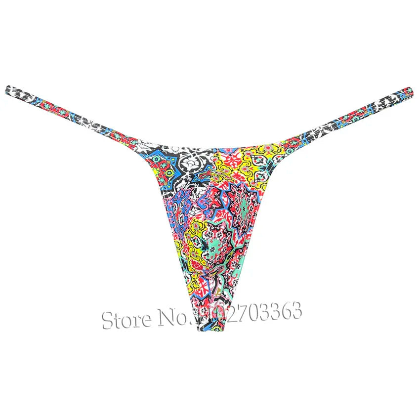 Men's Swim Thongs Micro G-string Enhance Big Pouch Underwear Male T-back Bikini Low Rise Strap Briefs Beach Quick-dry Underpants