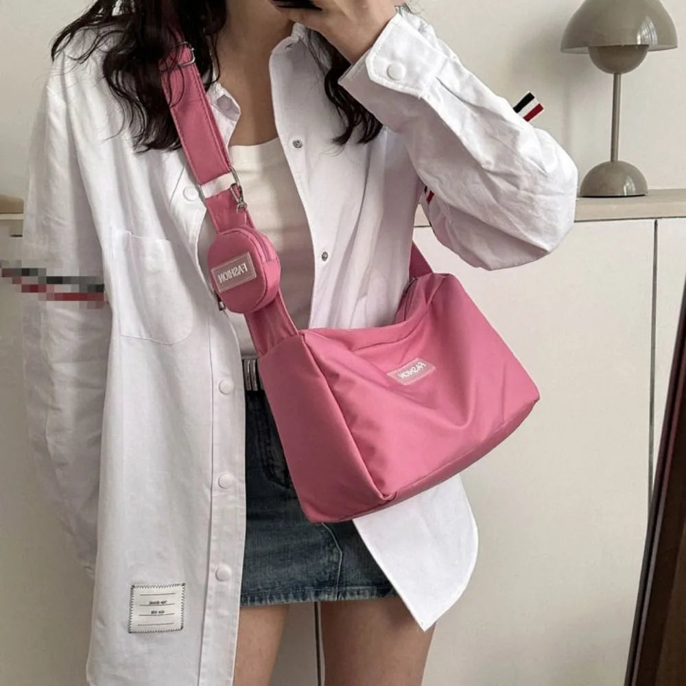 2023 Autumn Winter New Underarm Bag Fashion Large Capacity Crossbody Bag Casual Versatile Shoulder Bags Trendy Oxford Handbag