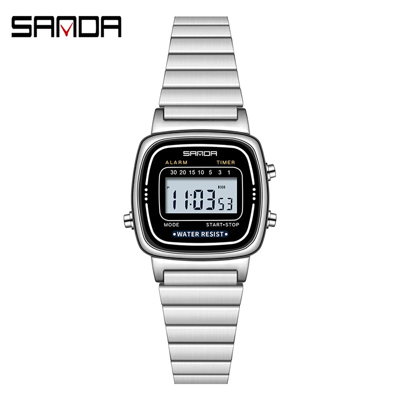 SANDA Golden Quartz Watch - Waterproof Ladies Fashion Wristwatch