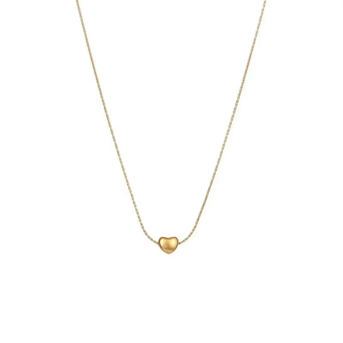 Exquisite Tiny Love Heart Pendant Necklace For Women Men Minimalist Stainless Steel Small Heart Clavicle Chain Wedding Jewelry