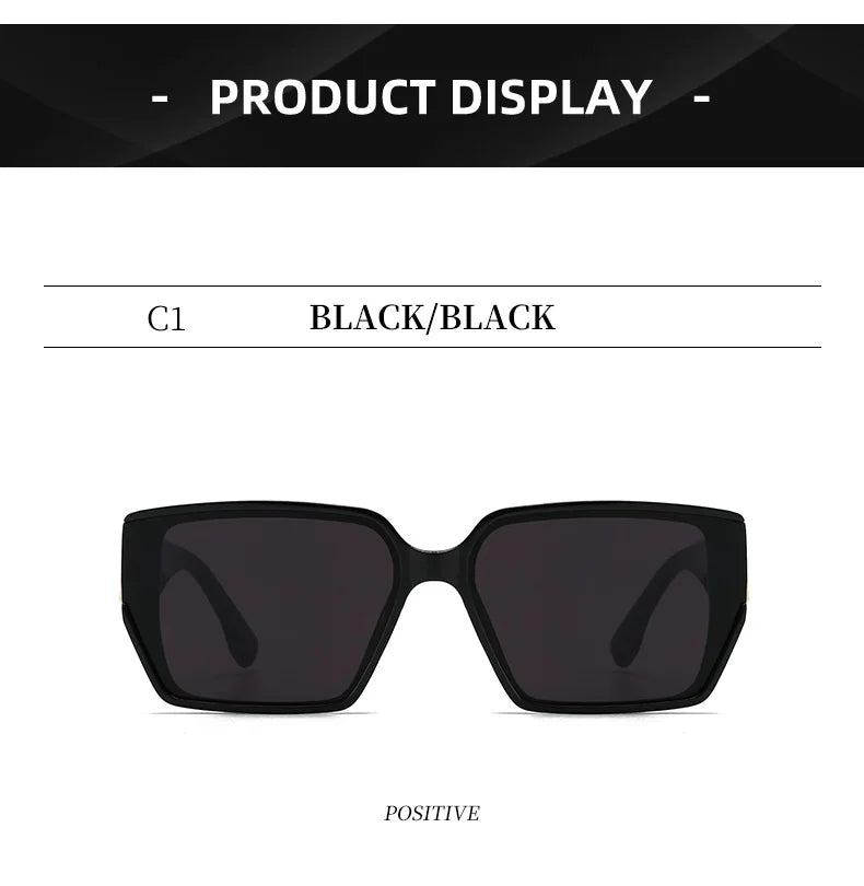 Fashion MM Designer Square Sunglasses - Stylish Luxury Unisex UV400