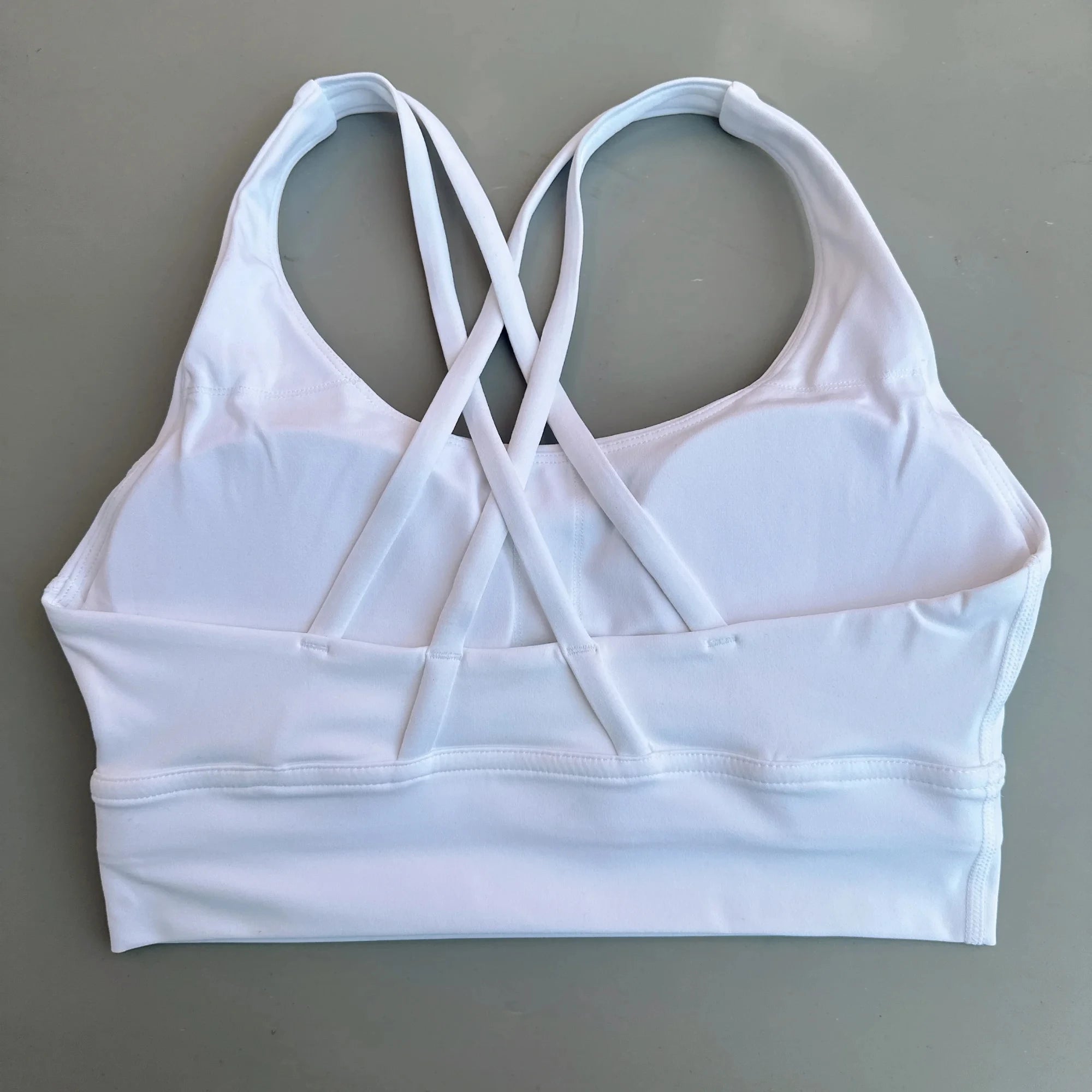 Solid Color Cross Fitness Bra - High Strength Yoga Sport Top