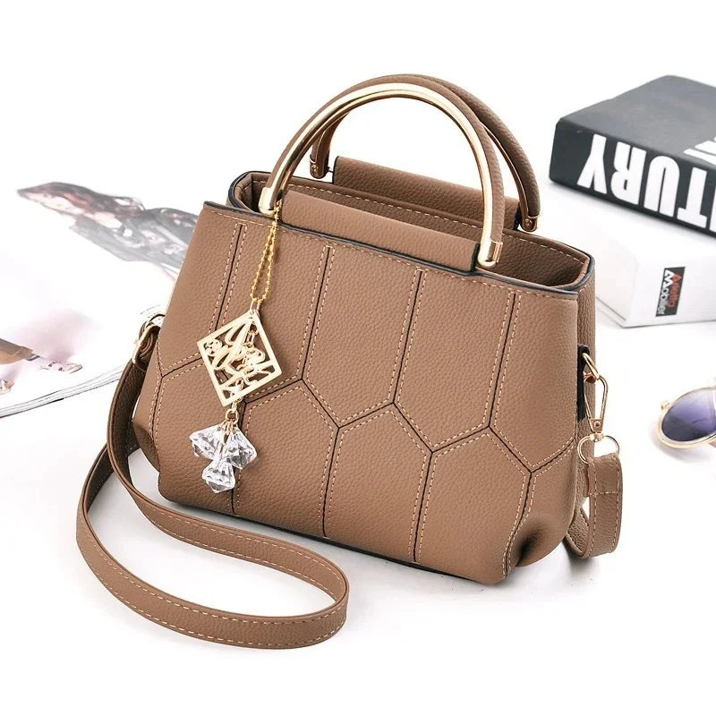 Trendy Women's Handbag Spring Summer New Style Korean Version Simple Small Square Bag Single Shoulder Bag Crossbody Bag
