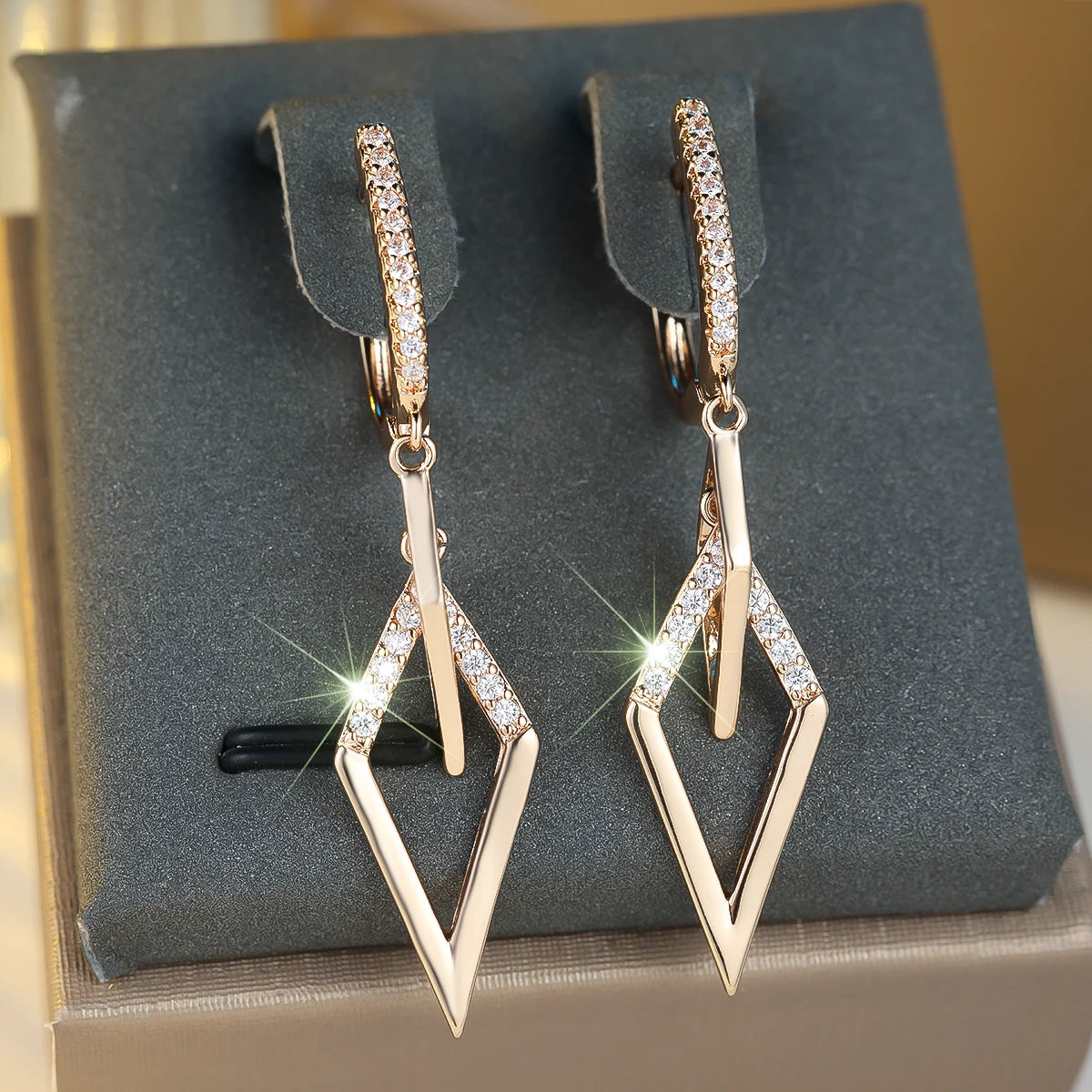 Luxury White Zircon Hoop Earrings - Small Round Gold Wedding Jewelry