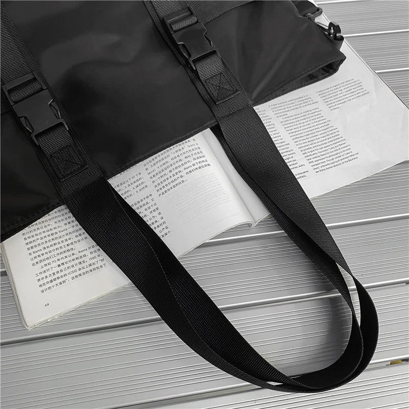 HOCODO Waterproof Women Travel Handbag Large Capacity Ladies Messenger Bag Solid Color Female Crossbody Nylon Shoulder Bag Women