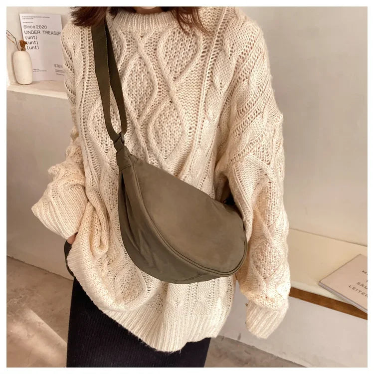 Casual Nylon Crossbody Bag for Women Designer Shoulder Bags Large Capacity Tote Lady Travel Shopper Bag Female Purses 2024
