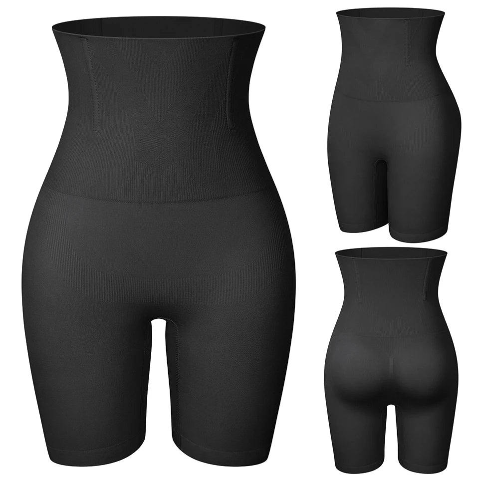 High Waisted Body Shaper Shorts - Tummy Control Butt Lifter