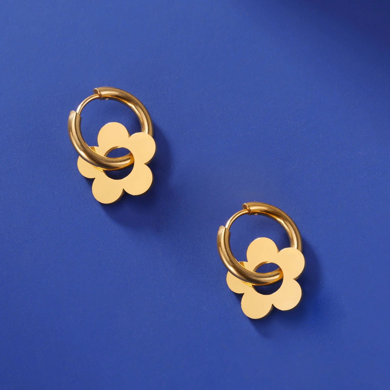 Lucktune Flower Clover Heart Drop Earrings Women Stainless Steel Star Sun Geometry Earrings 2025 New Fashion Kpop Jewelry Gift