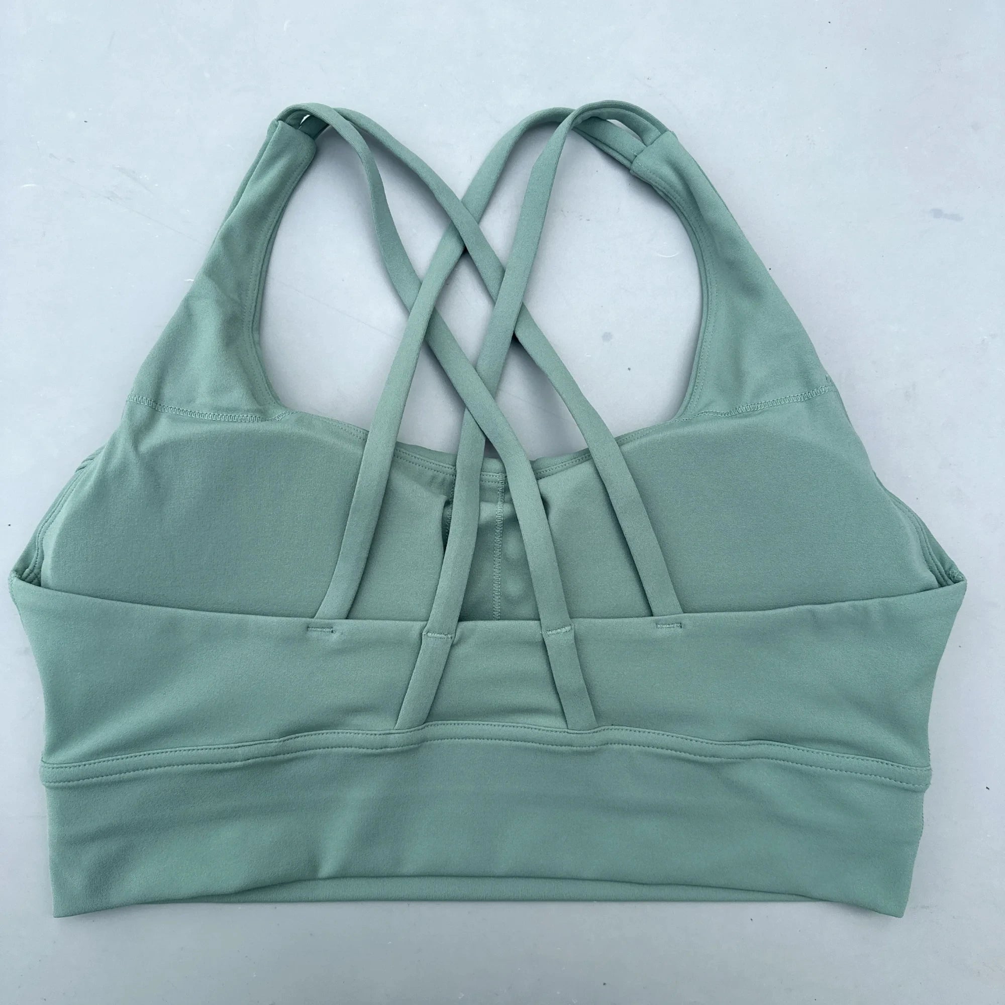Solid Color Cross Fitness Bra - High Strength Yoga Sport Top