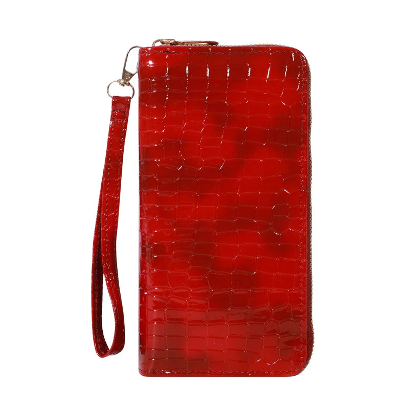 Classic Wallet, Large Capacity Clutch Purse With Zipper, Card Holder With 8 Slots And Multiple Compartments, Elegant Hand Clutch