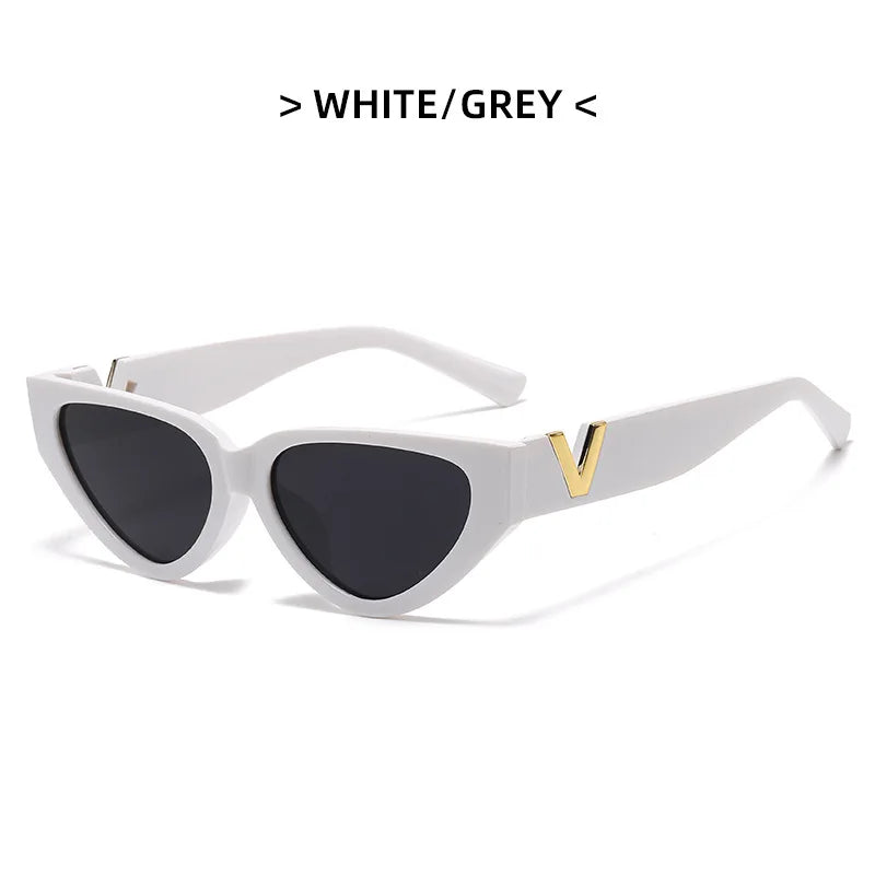 Luxury Glamour Cat Eye Designer Sunglasses - Fashion V Runway UV400