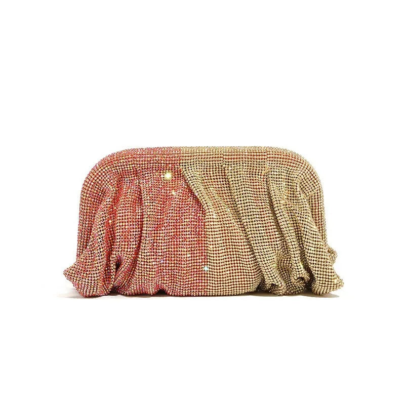 Glamorous Rhinestone Pearl Evening Bag for Women | Elegant Stage Performance Clutch | Sparkly Prom Wedding Party Purse 럭셔리 클러치백