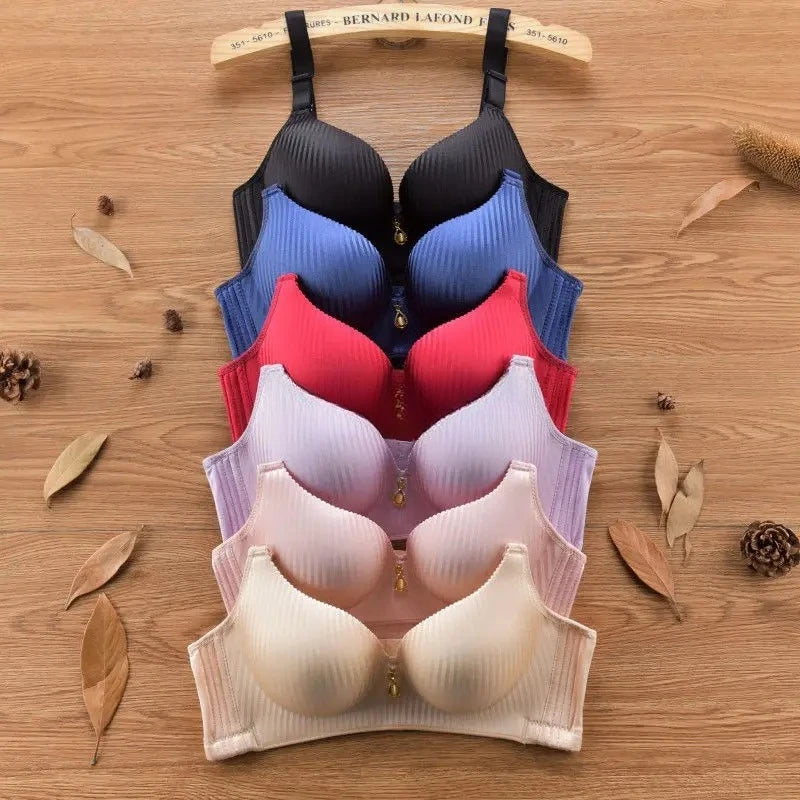 2024 New Girl's 8cm thickened Bra Steamed Bread Cup Adjustable Underwear No Mark No Steel Ring Breast Lingerie push up Bras