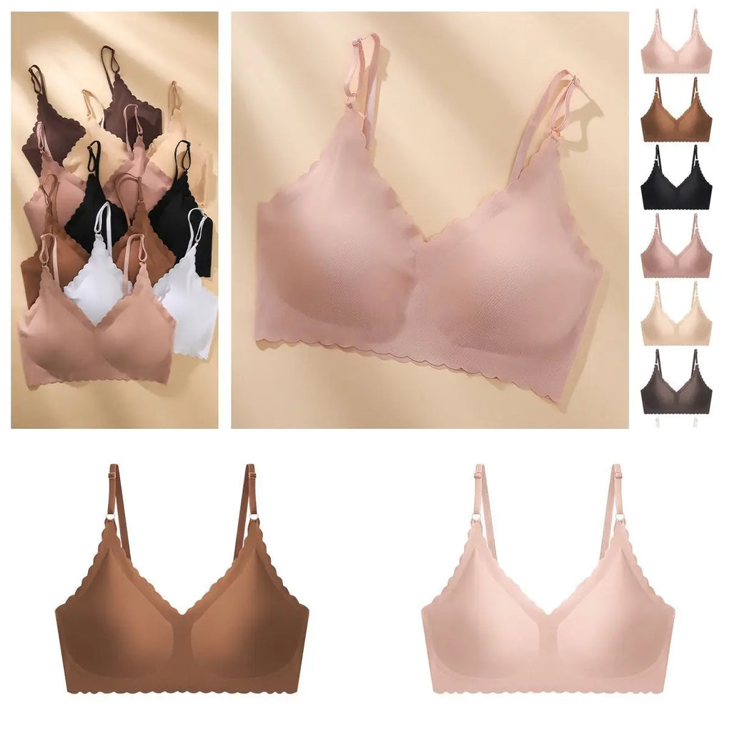 2PCS Ice Silk Seamless Bra - No Steel Ring Fitness Yoga Tank Tops