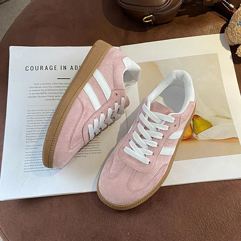 Women's Casual Shoes Lace Sobriety New Fashion Lightweight Casual Outdoor Walking Shoes Sneakers Anti-slip Flat Women's Shoes
