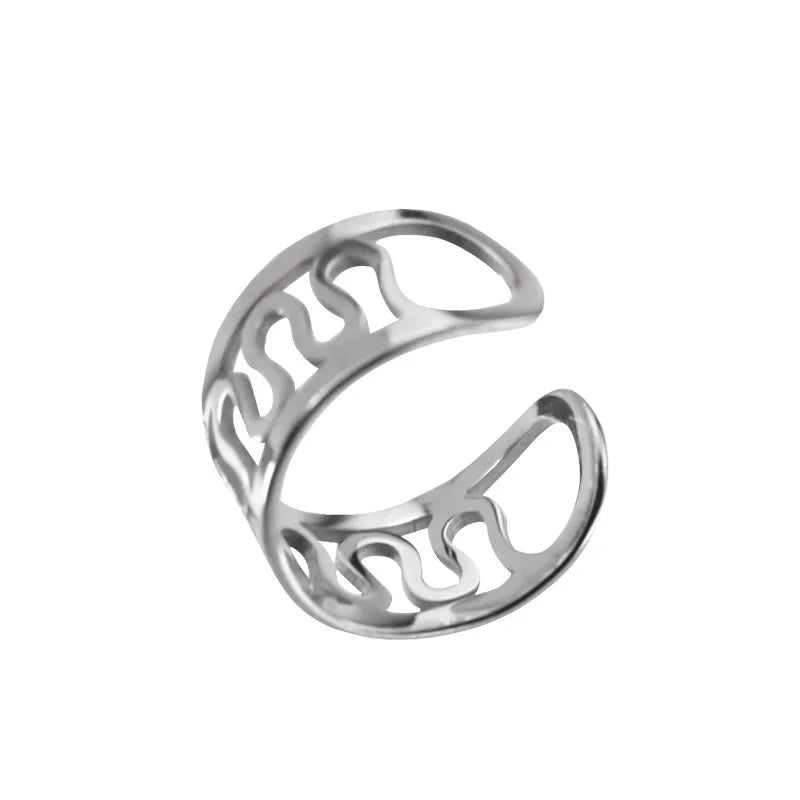 Korean Men's Ear Cuff Fashion Titanium Steel Clip Earrings For Men Single Ear Clips Without Pierced Ears Stainless Steel Jewelry