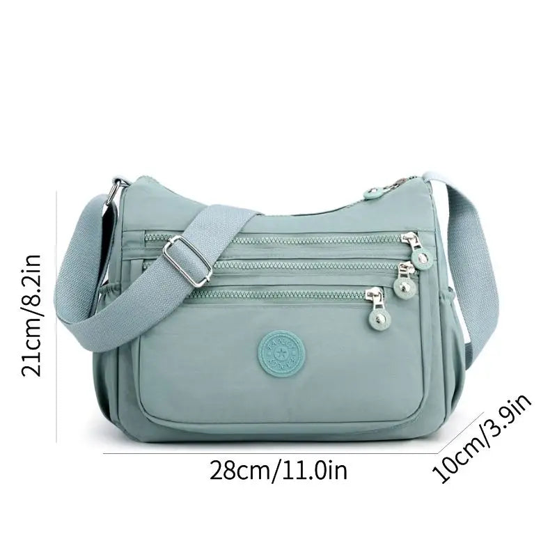 High capacity Shoulder Crossbody Bag for Women Purse Waterproof Nylon Handbag Suitable for mothers, shopping, vacation use