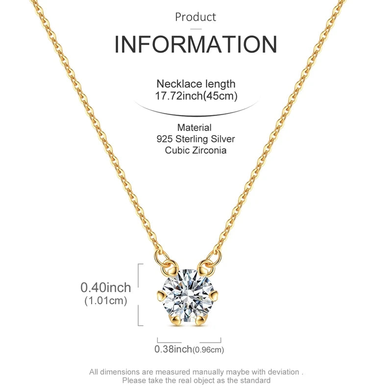 S925 Sterling Silver Minimalist Cross Necklace for Woman Personality Chain Shining Gold Color Party Necklaces for Women Jewelry