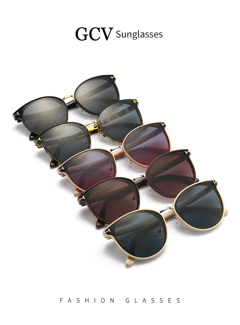 2025 GCV Polarized Cat Eye Sunglasses - Luxury Ultralight Tourism Party