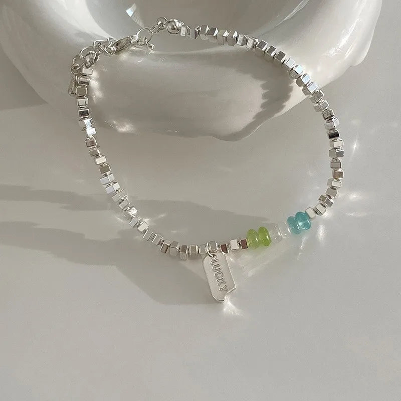 VENTFILLE 925 Sterling Silver Double Layer Pearl Bracelet for Women Girl Design Bead Korean Jewelry Dropshipping