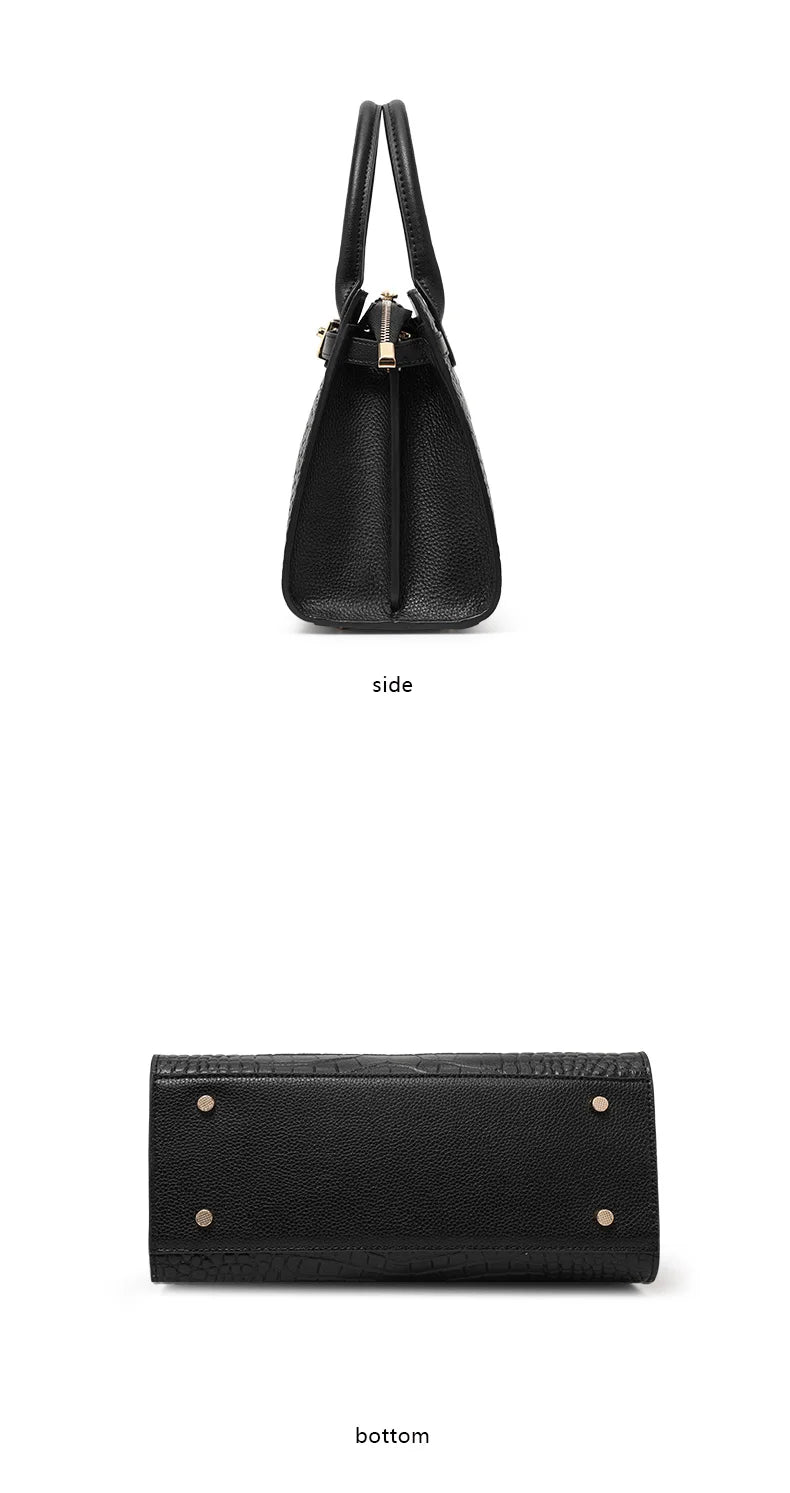 First-layer cowhide bag, red mother's bag, women's bag fashionable handbag, wedding  genuine leather shoulder bag