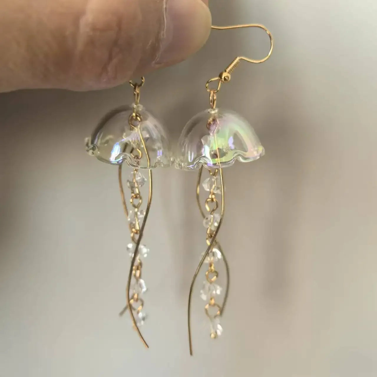 Acrylic Jellyfish Dangle Earrings