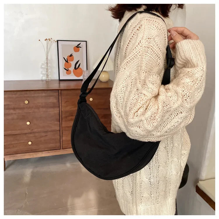 Casual Nylon Crossbody Bag for Women Designer Shoulder Bags Large Capacity Tote Lady Travel Shopper Bag Female Purses 2024