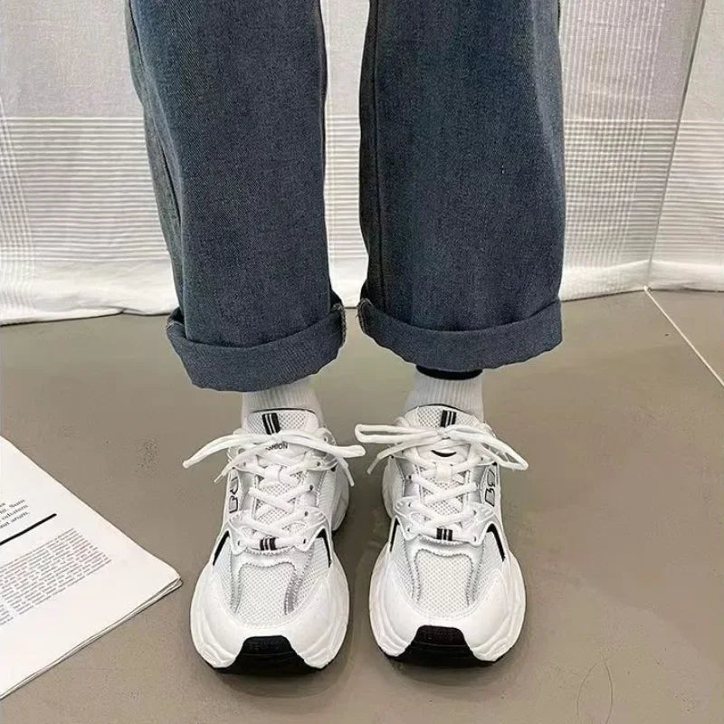 Luxury Thick Sole Women's Sneakers Spring Women's Sports Shoes Fashion Casual Shoes Outdoor Comfortable Breathable Tennis Shoes