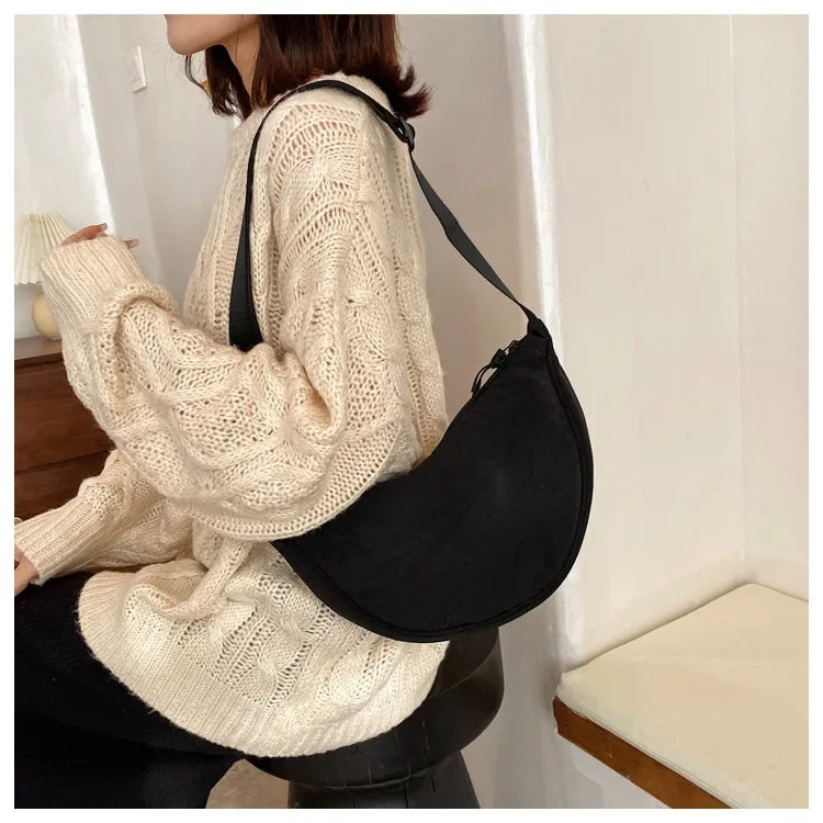 Casual Nylon Crossbody Bag for Women Designer Shoulder Bags Large Capacity Tote Lady Travel Shopper Bag Female Purses 2024
