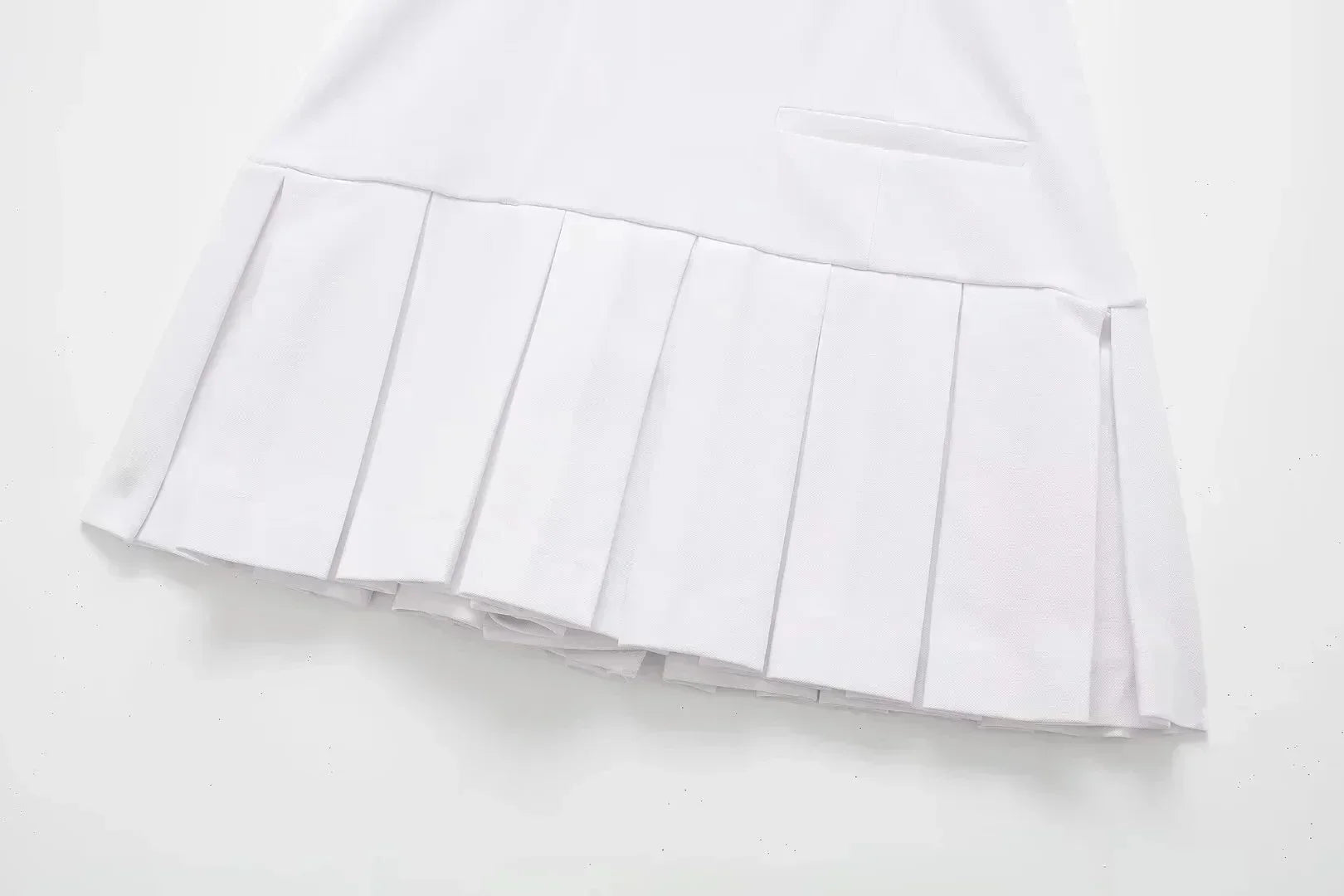 2025 Summer Women Pleated Short Dresses For Women Sleeveless Splicing Mini Dress Female Elegant Party Dresses