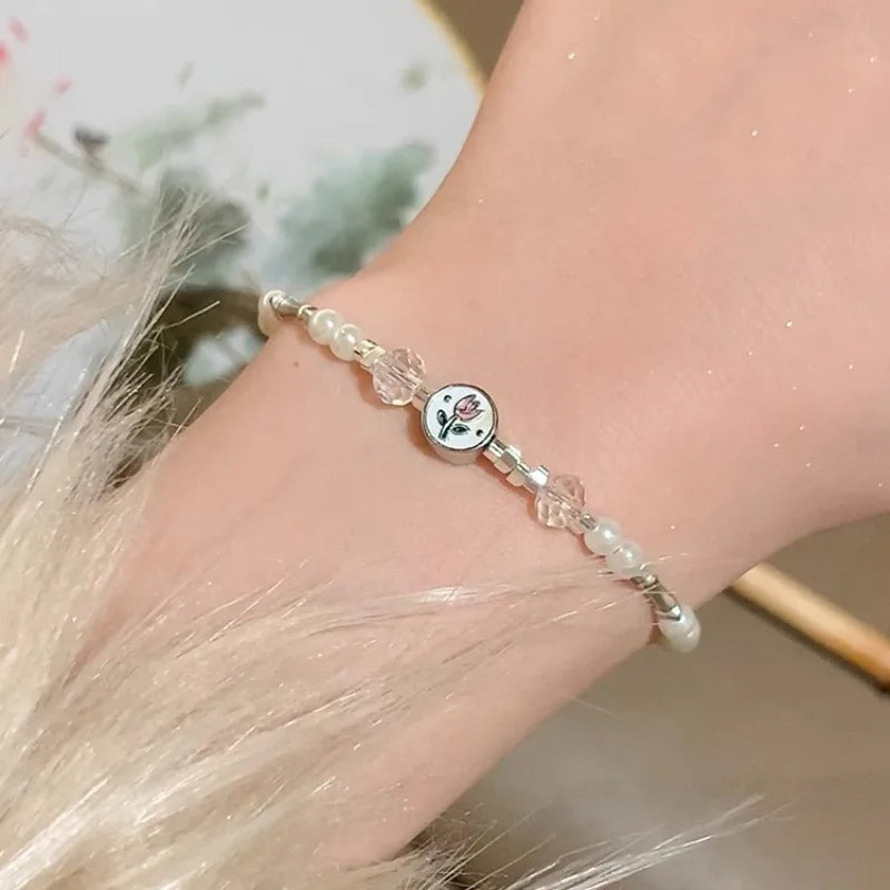 VENTFILLE 925 Sterling Silver Double Layer Pearl Bracelet for Women Girl Design Bead Korean Jewelry Dropshipping