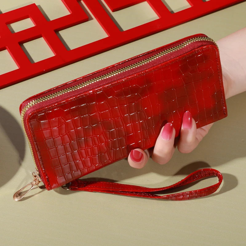 Classic Wallet, Large Capacity Clutch Purse With Zipper, Card Holder With 8 Slots And Multiple Compartments, Elegant Hand Clutch