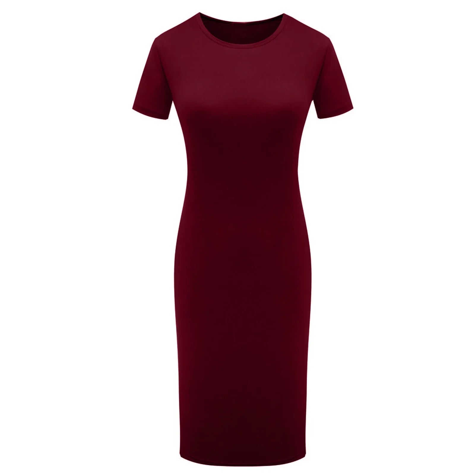 Summer Dress High Stretch Tank Robe Solid Short Sleeve Casual Slim Long Pencil Dress Women Sexy Maxi Dress Elegant Thin Vestido